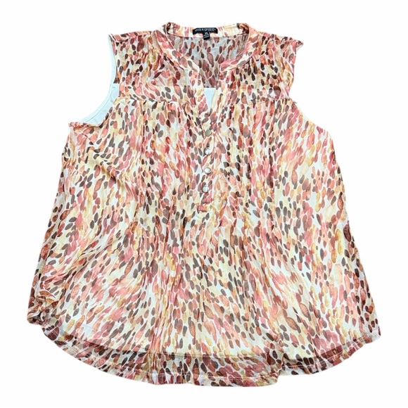 Ava & Grace Tops - Ava & Grace Multicolor Sleeveless Blouse